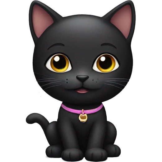 black kitty emoji