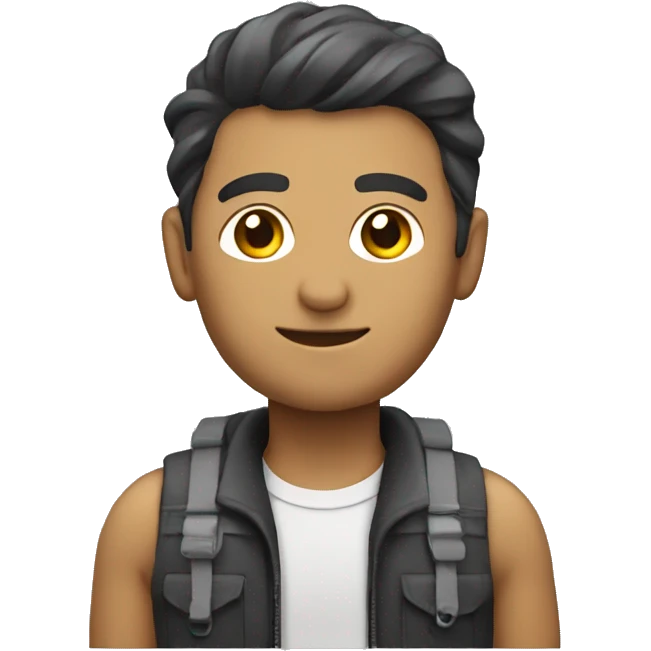 Create a male avatar with a programming theme emoji