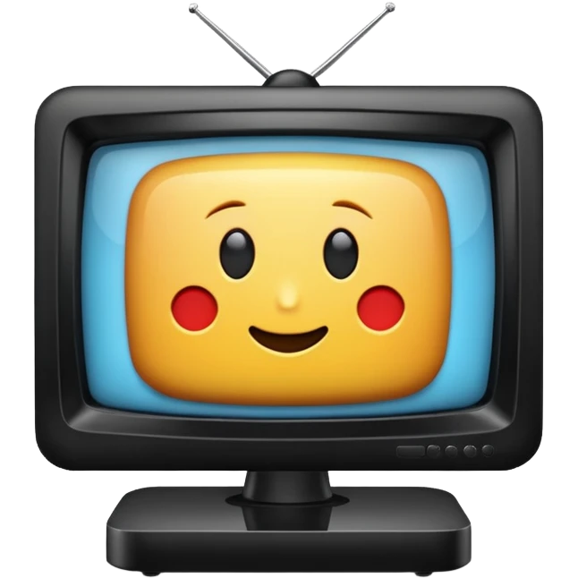 3d tv, view 3/4 emoji