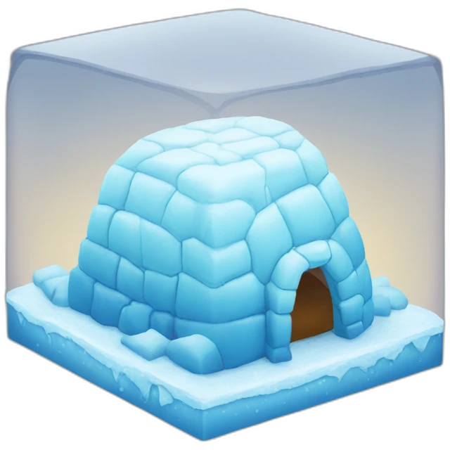 ice cube igloo emoji