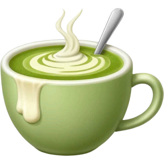 matcha latte in a cup emoji