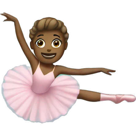 Ballerina diving into pool emoji
