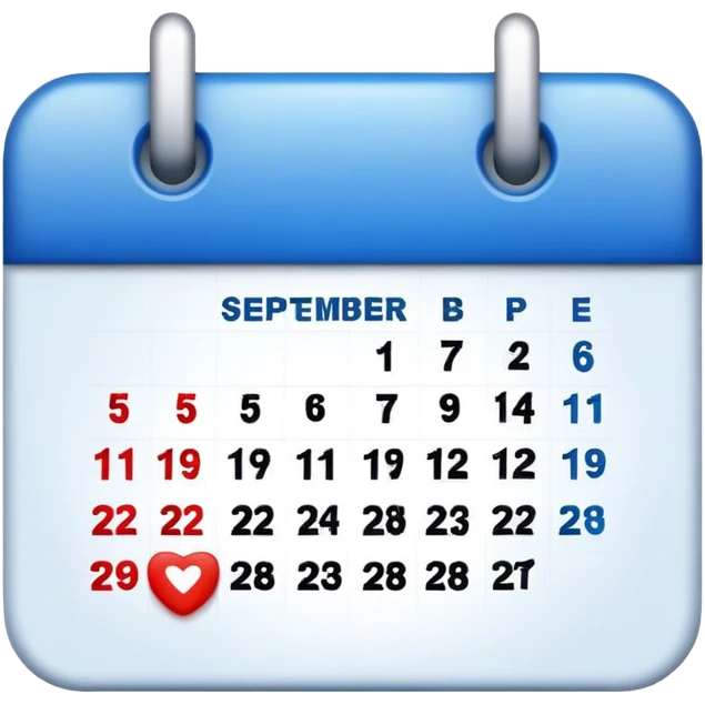19 September calendar emoji  emoji