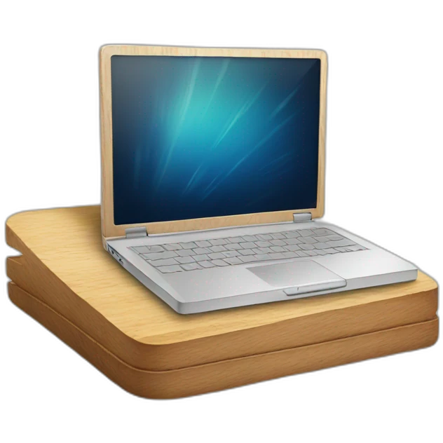 laptop made of wood emoji