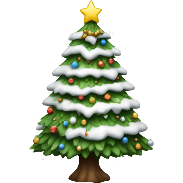 White christmas tree emoji