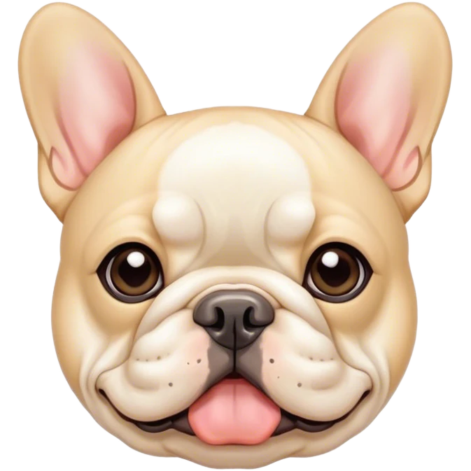 Cream color French bulldog  emoji