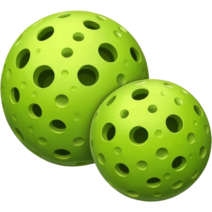 Two pickleballs emoji