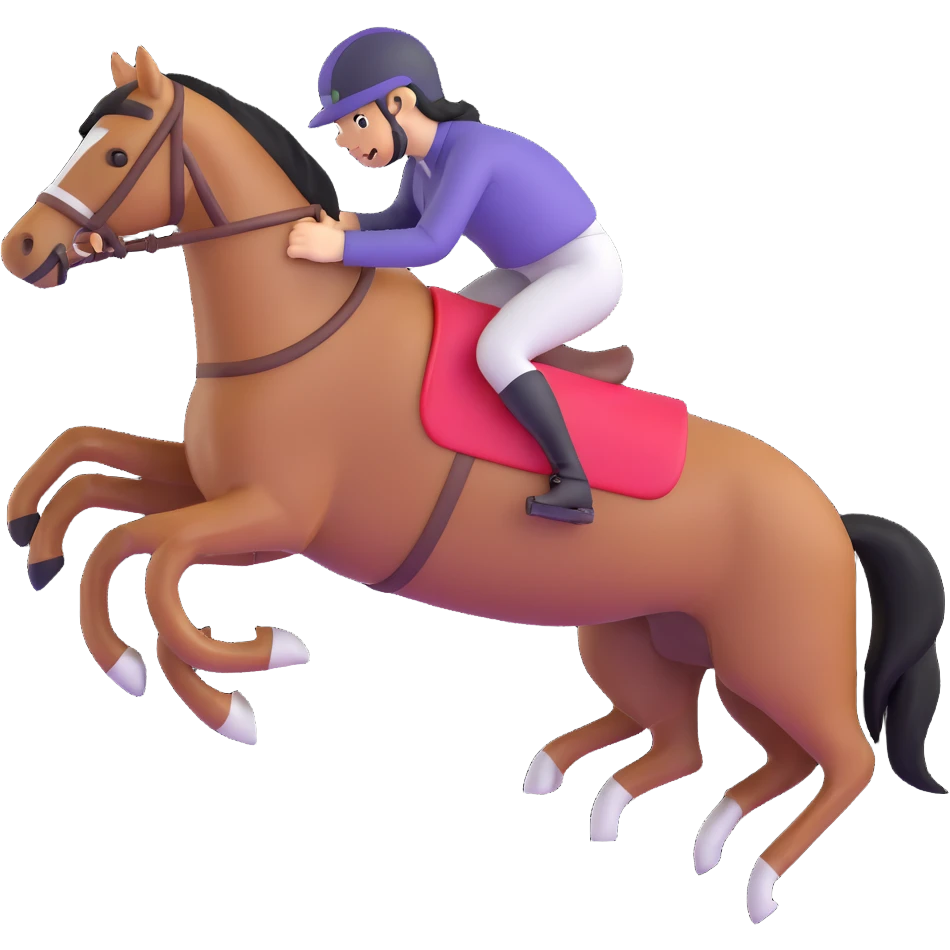 jumping horse emoji