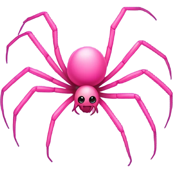 Pink spider emoji