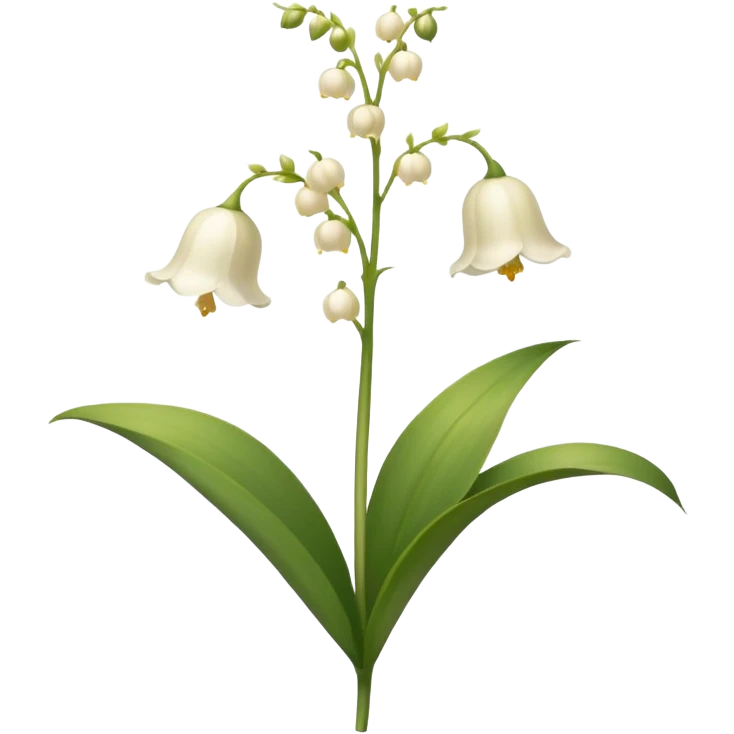 Beige Lily of the valley flower emoji