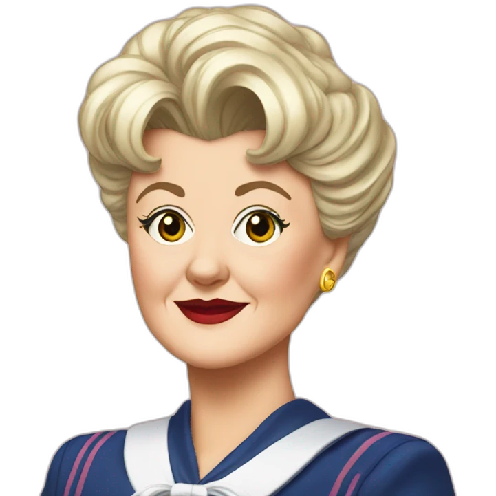 Jessica fletcher as sailor moon emoji