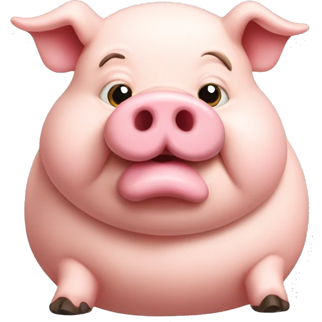 fat pig emoji