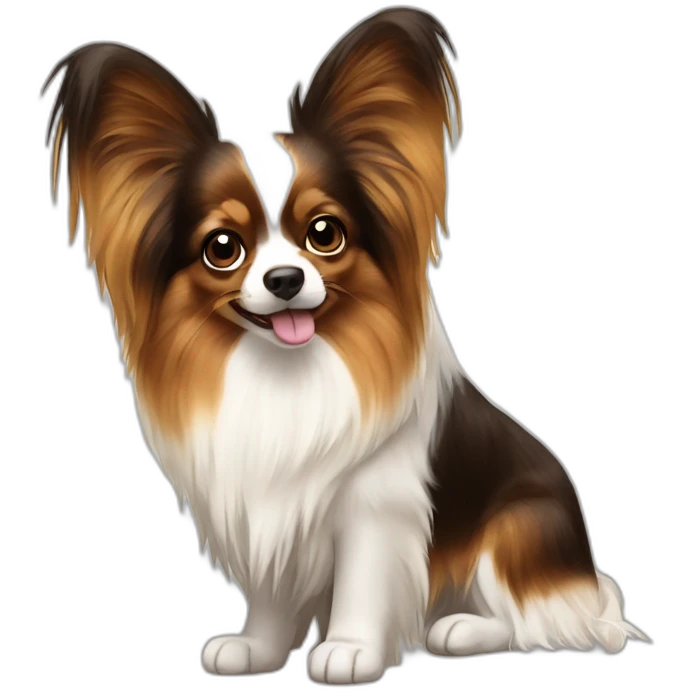 Papillon dog breed emoji