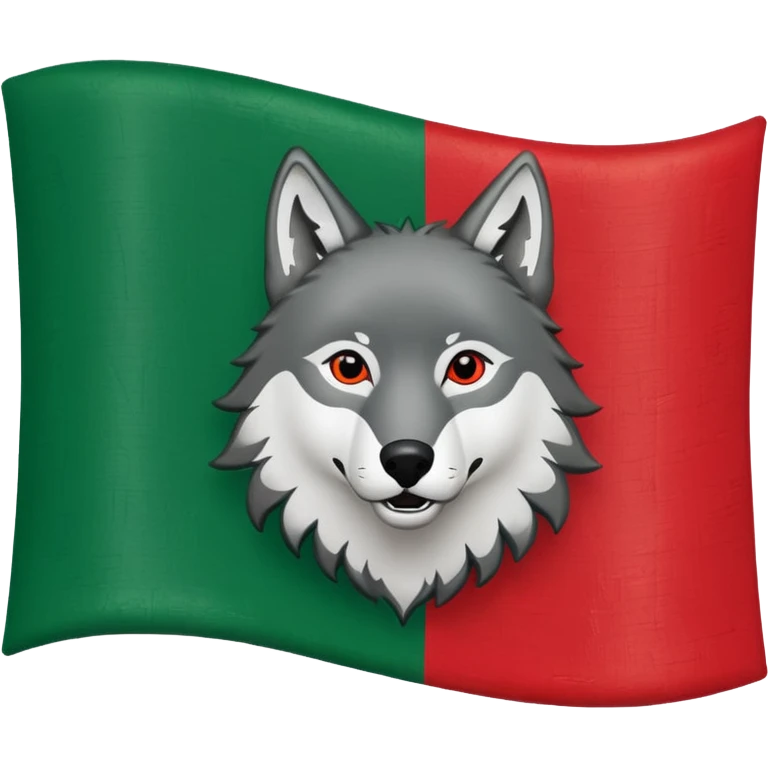 Alte Tschetschenien Flagge mit den wolf drauf emoji