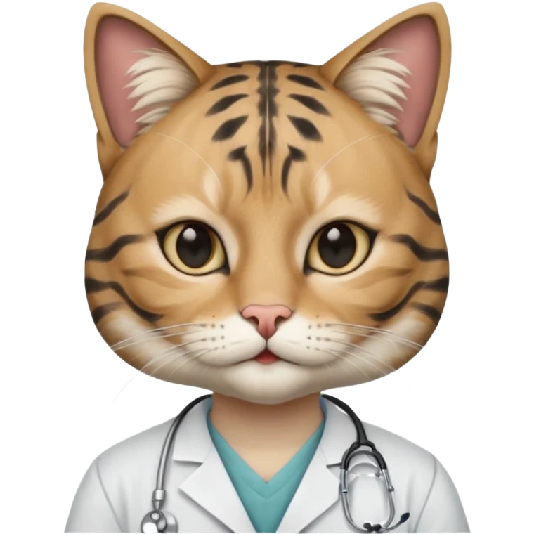 doctor cat, black surgeon mask emoji