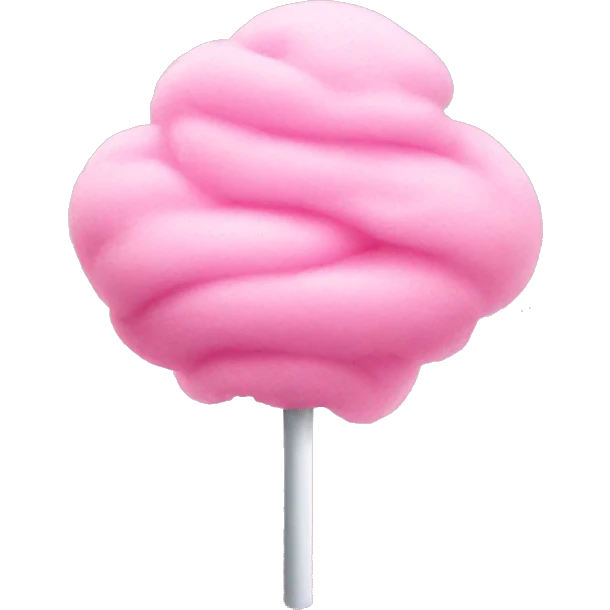 Pink cotton candy  emoji
