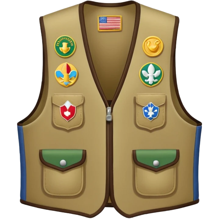 Girl scout cadette vest emoji