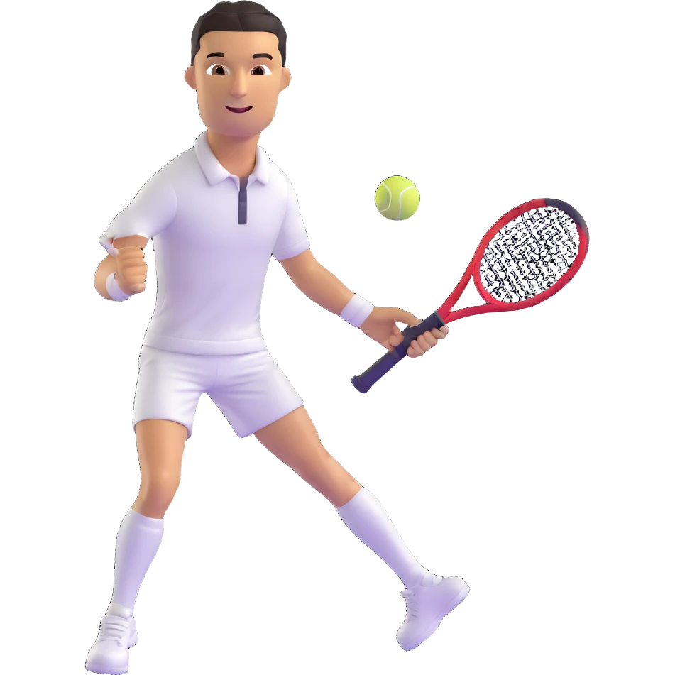 Cristiano Ronaldo as a tennis player emoji