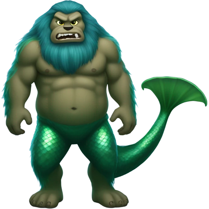 Sasquatch mermaid  emoji