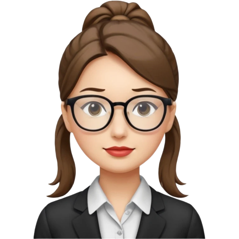 Office lady with high ponytail emoji