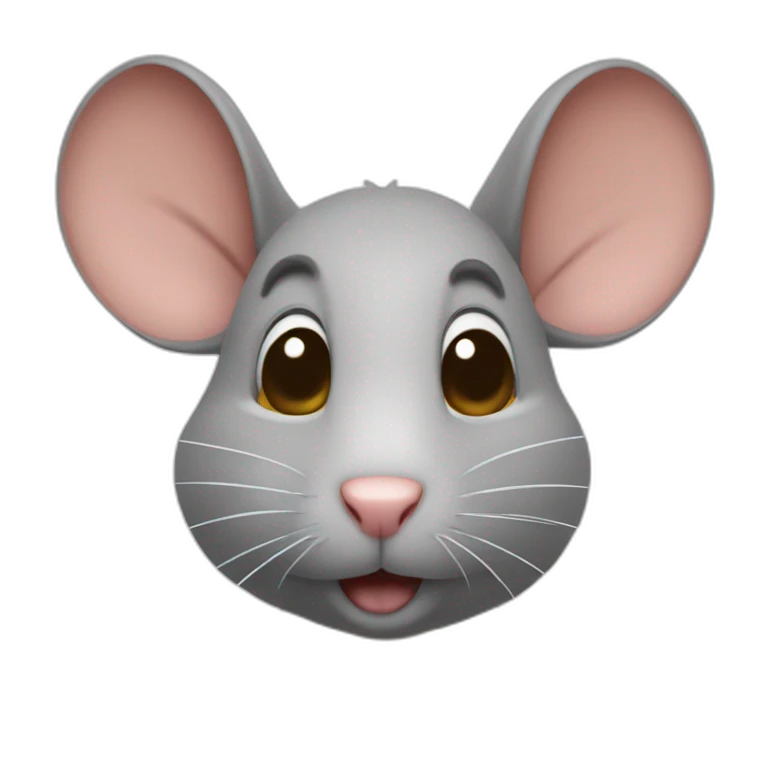 un rat qui tien un panneau abonné vous emoji