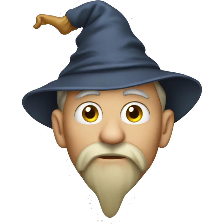 wizard picking his nose emoji