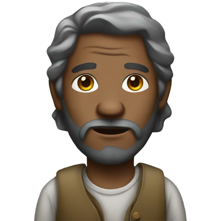homeless man in dress emoji