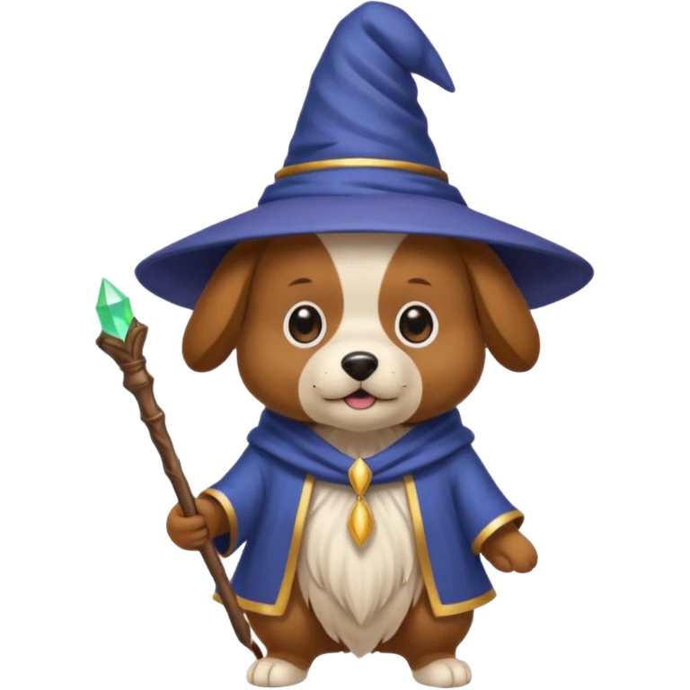 Dog wizard emoji