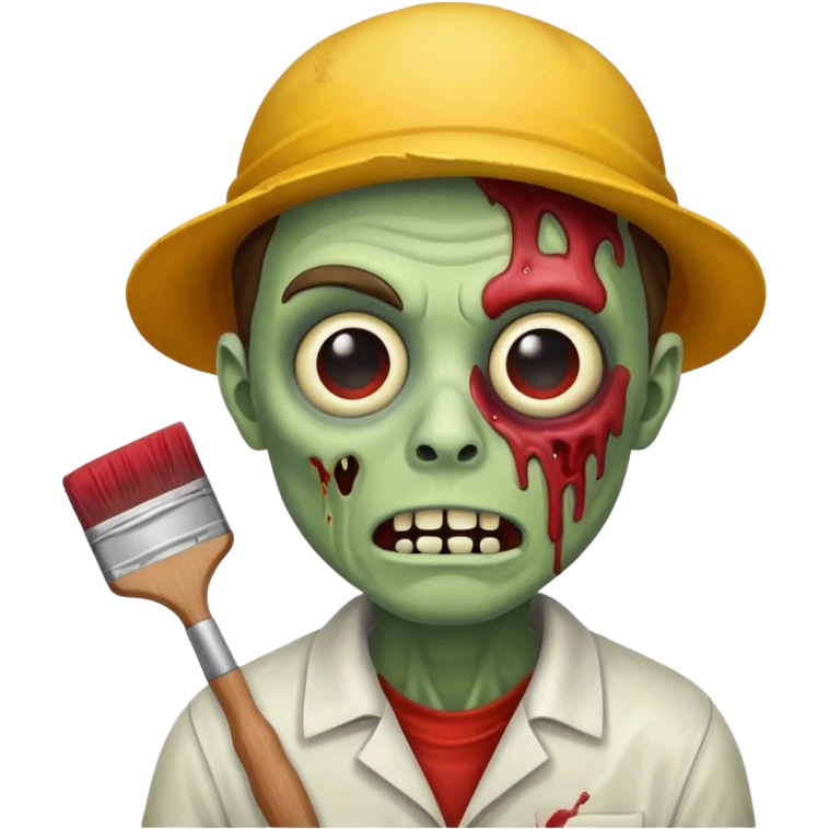 painter zombie  emoji