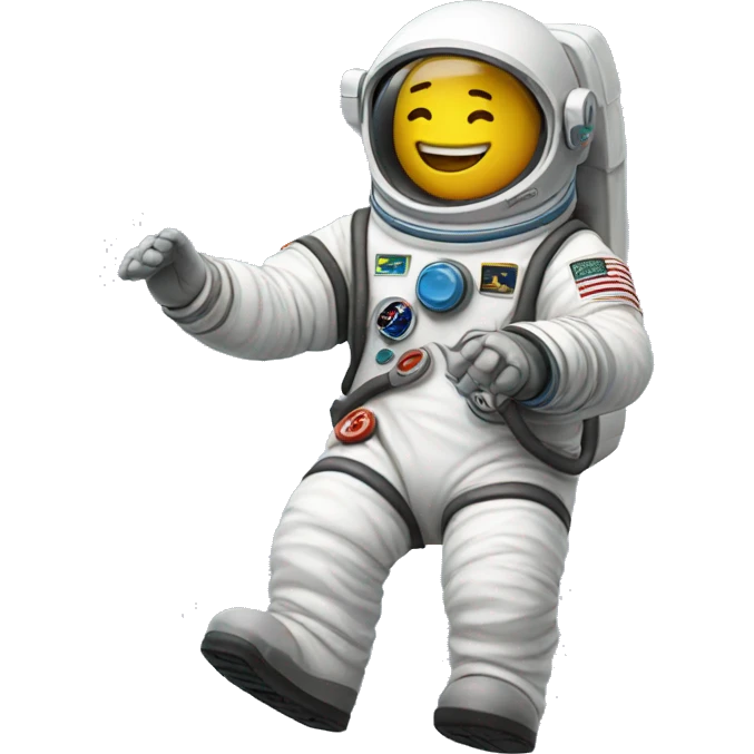Un astronaute  contconten emoji
