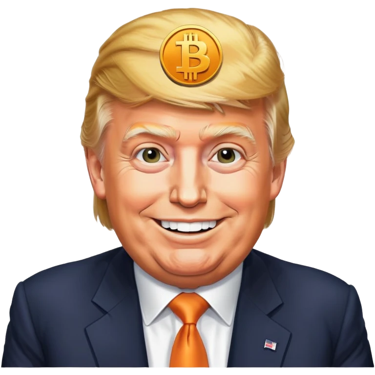 Make a Trump Bitcoin emoji emoji