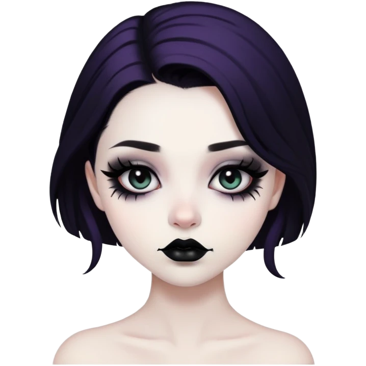 Goth girl emoji
