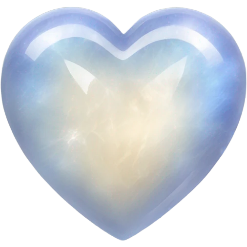moonstone heart shape emoji