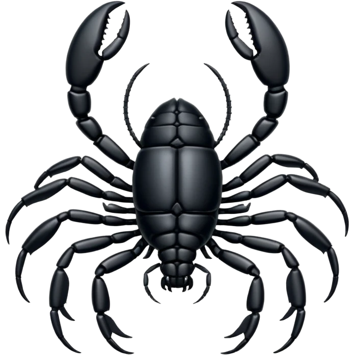 Black sicrpio insect emoji