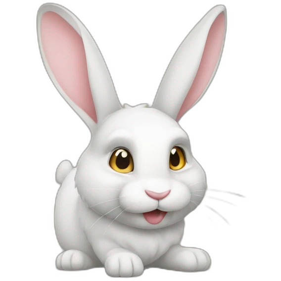 Lapin qui se fait manger emoji