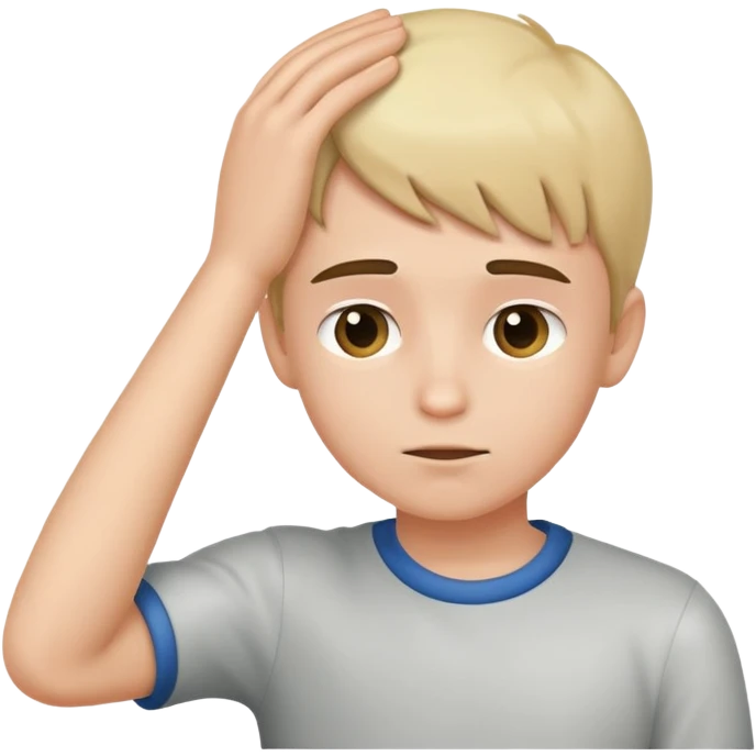 boy with hand on head emoji