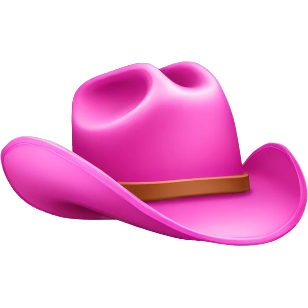 pink cowboy hat emoji