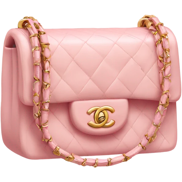 Light pink Chanel bag emoji