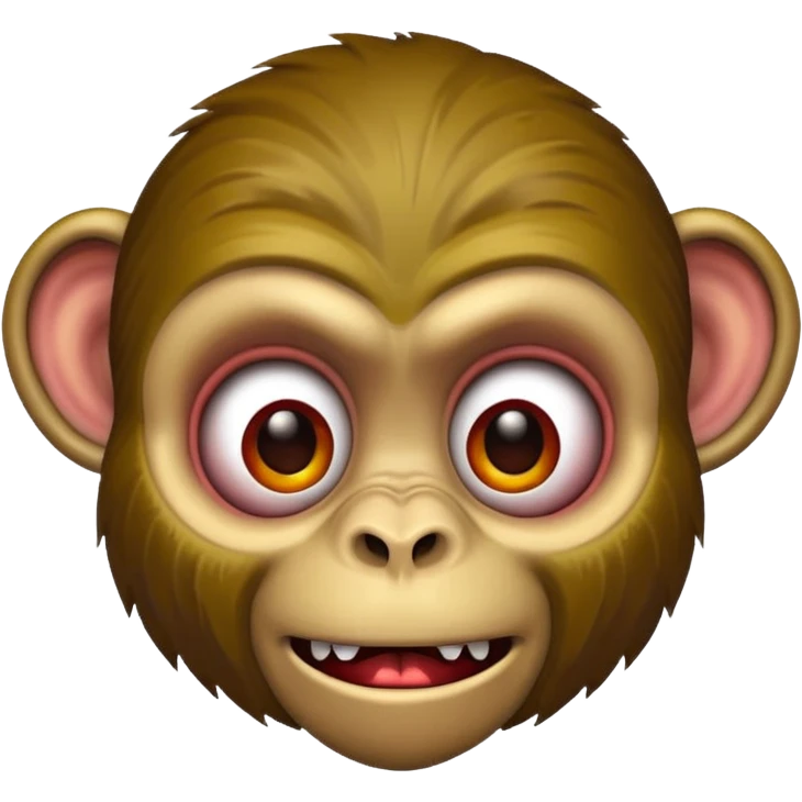 Zombie monkey face emoji