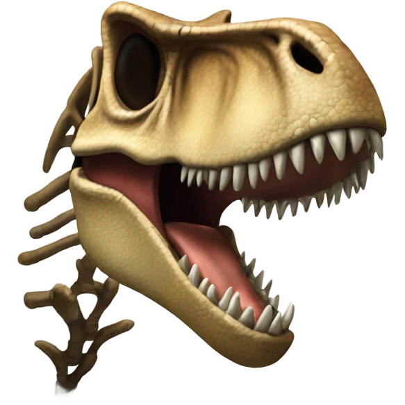 T rex Skelton  emoji