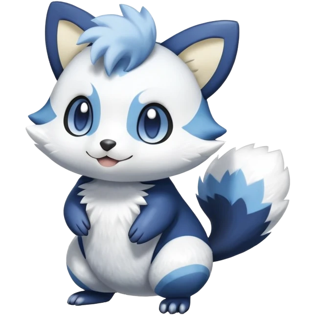 Shiny Furret-Meowstic-Oshawott-Hybrid (Full body) emoji