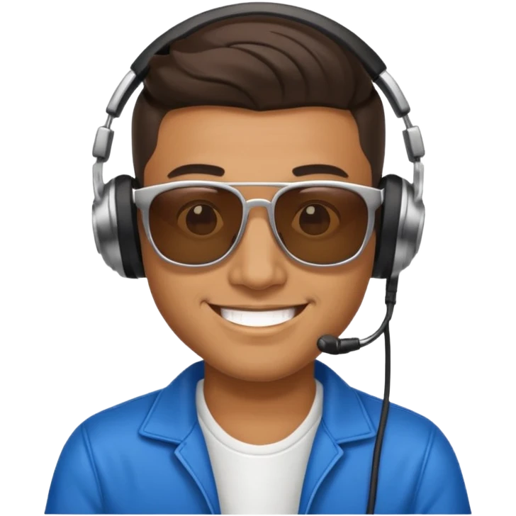 dj man with sunglasses emoji