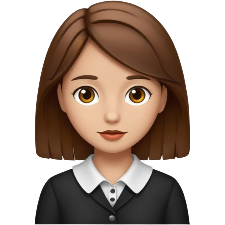 fancy brown haired girl emoji