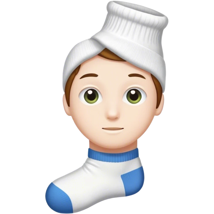 A maid white sock emoji