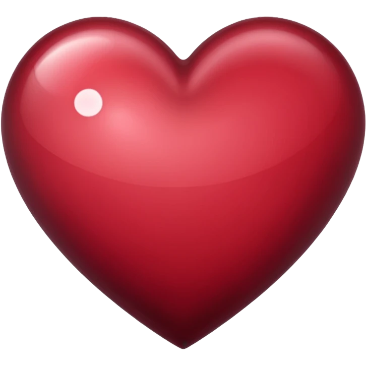 Coeur couleur bordeaux emoji