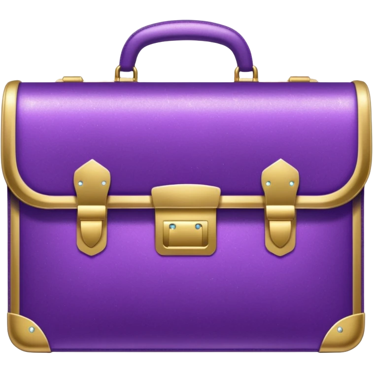glitter purple briefcase emoji