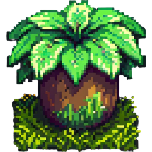 ultra-blocky minimal pixel art Minecraft grass block with few large square pixels emoji