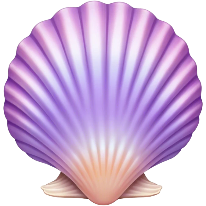lilac gradient sea shell emoji