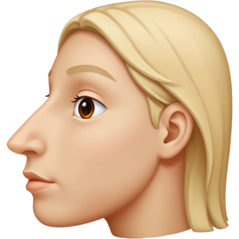 Side profile nose emoji