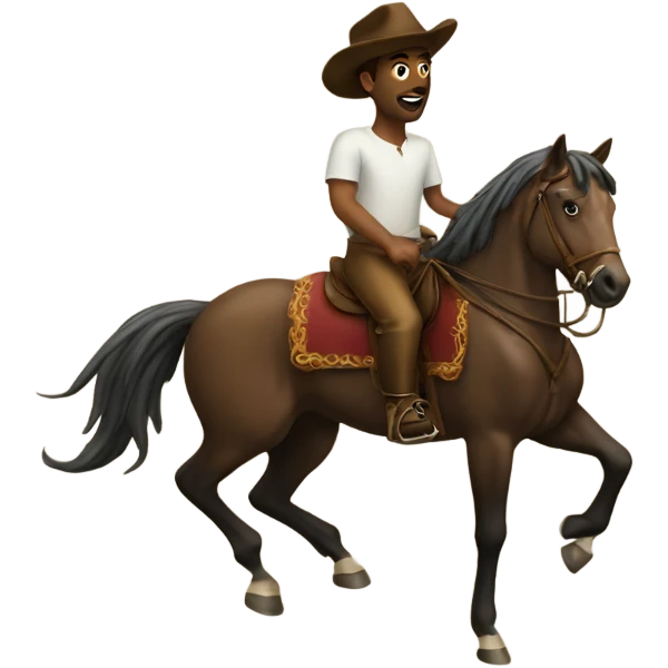 Guy on his high horse emoji